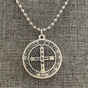 St Benedict Pax Cross Necklace San Benito